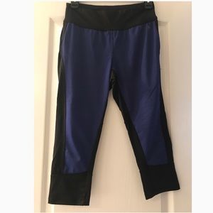 Purple and Black Athletic Capris